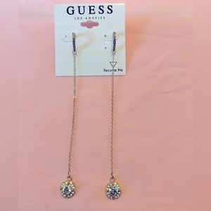 Dangling Earrings with Halo Drop